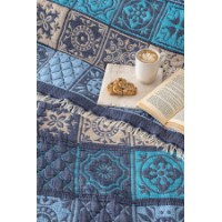 Cuvertura L'Essentiel Patchwork Blue imaginea #2 — magazin online Desire.md