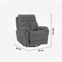 Fotoliu Atelier Del Sofa Comfera Electric Black imaginea #9 — magazin online Desire.md