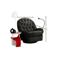 Кресло Atelier Del Sofa Dream Electric Black фото №9 — интернет-магазин Desire.md