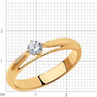 Кольцо SOLOVOV JEWELRY 93-110-01381-1 s.17 1,71g фото №2 — интернет-магазин Desire.md