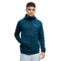Hanorac pentru bărbați Puma Pumatech Slim Elevated Full-Zip Midnight Petrol, s.S imaginea #3 — magazin online Desire.md