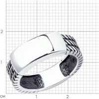 Кольцо SOLOVOV JEWELRY 95010198 s.18,5 6,32g фото №3 — интернет-магазин Desire.md