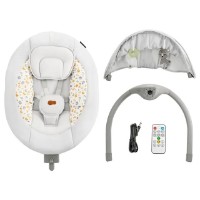 Leagăn electric Kinderkraft Lumi 2 Light Grey (KBLUMI02LGR0000) imaginea #5 — magazin online Desire.md