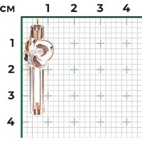 Brosa din aur combinat cu diamante Platina 04-0271-00-101-1111 2,8g imaginea #3 — magazin online Desire.md