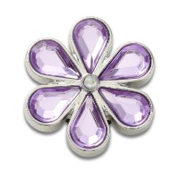 Джибитсы для Crocs Purple Blinged Out Daisy