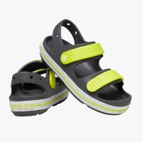 Сандалии детские Crocs Crocband Cruiser Slate Grey/Acidity, s.33-34