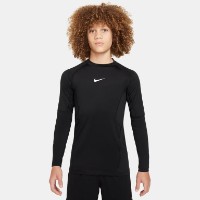 Tricou pentru copii Nike Pro Dri-FIT Black/White, s.XS