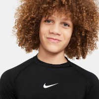 Tricou pentru copii Nike Pro Dri-FIT Black/White, s.XS imaginea #4 — magazin online Desire.md