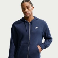 Hanorac pentru bărbați Nike Club Full-Zip Fleece Obsidian/White, s.M imaginea #2 — magazin online Desire.md