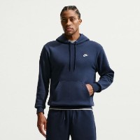 Hanorac pentru bărbați Nike Club Obsidian/White, s.M