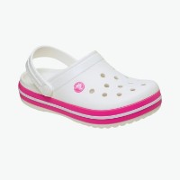 Șlapi pentru copii Crocs Crocband White/Pink, s.29-30 imaginea #2 — magazin online Desire.md