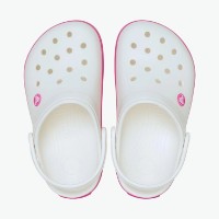 Șlapi pentru copii Crocs Crocband White/Pink, s.33-34 imaginea #4 — magazin online Desire.md