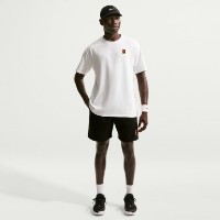 Pantaloni scurți pentru bărbați Nike Court Heritage Dri-Fit Fleece Black, s.M imaginea #2 — magazin online Desire.md
