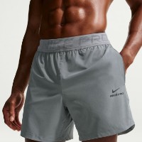 Pantaloni scurți pentru bărbați Nike Pro Training Dri-Fit 6 Smoke Grey/Black, s.2XL imaginea #2 — magazin online Desire.md