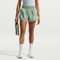 Женские шорты Nike One Dri-Fit Brief-Lined High-Waisted Stean/White, s.S