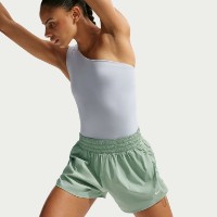 Pantaloni scurți dame Nike One Dri-Fit Brief-Lined High-Waisted Stean/White, s.L imaginea #7 — magazin online Desire.md