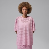 Tricou de dame Nike Jordan Flight Open Knit Pink, s.XS