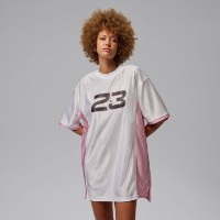Rochie dame Nike Jordan Brooklyn White/Iced Carmine/Black, s.M 