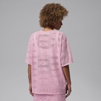 Tricou de dame Nike Jordan Flight Open Knit Pink, s.S imaginea #2 — magazin online Desire.md