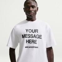 Tricou bărbătesc Nike Your Message Here White, s.M imaginea #2 — magazin online Desire.md