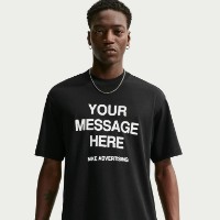 Tricou bărbătesc Nike Your Message Here Black, s.L imaginea #5 — magazin online Desire.md