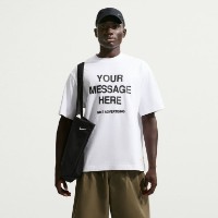 Tricou bărbătesc Nike Your Message Here White, s.L imaginea #1 — magazin online Desire.md
