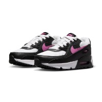 Adidași pentru copii Nike Air Max 90 White/Black/Anthracite/Playful Pink, s.29.5