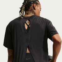 Tricou de dame Nike One Dri-FIT Black/White, s.S imaginea #6 — magazin online Desire.md