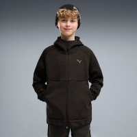 Hanorac pentru copii Puma Pumatech Elevated Full-Zip Puma Black, s.140