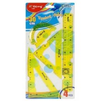 Set de rigle Yalong 30cm Yellow 4pcs (YL243601-30-2)