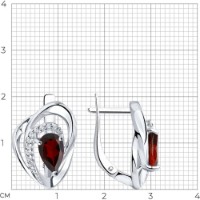 Cercei SOLOVOV JEWELRY 94-320-00630-2 4,38g imaginea #4 — magazin online Desire.md