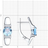 Серьги SOLOVOV JEWELRY 94-320-00628-1 2,92g фото №2 — интернет-магазин Desire.md