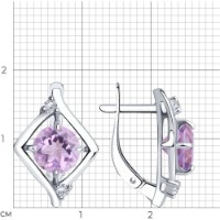 Cercei SOLOVOV JEWELRY 94-320-00603-2 3,62g imaginea #2 — magazin online Desire.md
