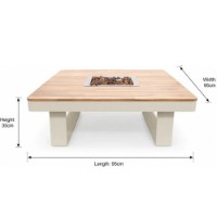 Vatră de foc Happy Cocooning Horizon 95 HCHOR95-03 Oyster Beige imaginea #4 — magazin online Desire.md