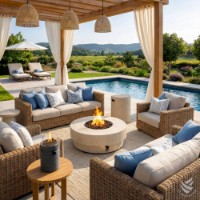 Чаша для костра Happy Cocooning Lumi Groove HCLUMGR-0 Smokey Anthracite фото №4 — интернет-магазин Desire.md