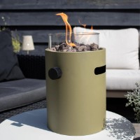 Vatră de foc Happy Cocooning Lumi Steel HCLUMST-06 Olive Green imaginea #2 — magazin online Desire.md