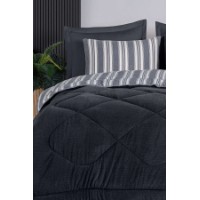 Lenjerie de pat L'Essentiel Soft Line Anthracite