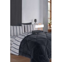 Lenjerie de pat L'Essentiel Soft Line Anthracite imaginea #3 — magazin online Desire.md