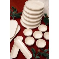 Набор столовой посуды Hermia Ruya 16 White