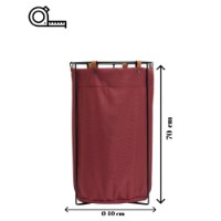 Coș de rufe Hanah Home Edda Burgundy imaginea #6 — magazin online Desire.md