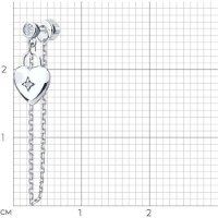 Серьга SOLOVOV JEWELRY 94170363 1,6g фото №4 — интернет-магазин Desire.md
