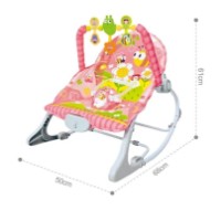 Детский шезлонг Huanger Rocker Pink (HE0656)  фото №3 — интернет-магазин Desire.md