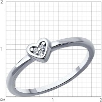 Inel SOLOVOV JEWELRY 94-210-02099-1 s.18 1,55g imaginea #4 — magazin online Desire.md