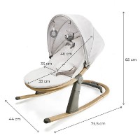 Șezlong pentru bebeluși Kinderkraft Elsu (KBELSU00GRY0000) imaginea #3 — magazin online Desire.md