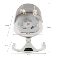 Leagăn electric Kinderkraft Tulsy Beige (KBTULS00BEG0000) imaginea #8 — magazin online Desire.md