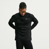 Мужской лонгслив Nike Stride Aero-Fit 1/2 Zip Black, s.L