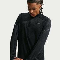 Мужской лонгслив Nike Stride Aero-Fit 1/2 Zip Black, s.M фото №2 — интернет-магазин Desire.md