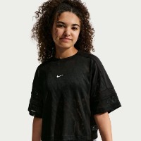 Tricou pentru copii Nike Sportswear Mesh Cover-Up Dance Top Black, s.M imaginea #2 — magazin online Desire.md