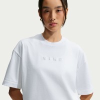 Tricou de dame Nike Sportswear Mod-Cropped Oversized White, s.L imaginea #2 — magazin online Desire.md
