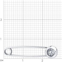 Brosa SOLOVOV JEWELRY 94-140-02696-1 0,86g imaginea #4 — magazin online Desire.md